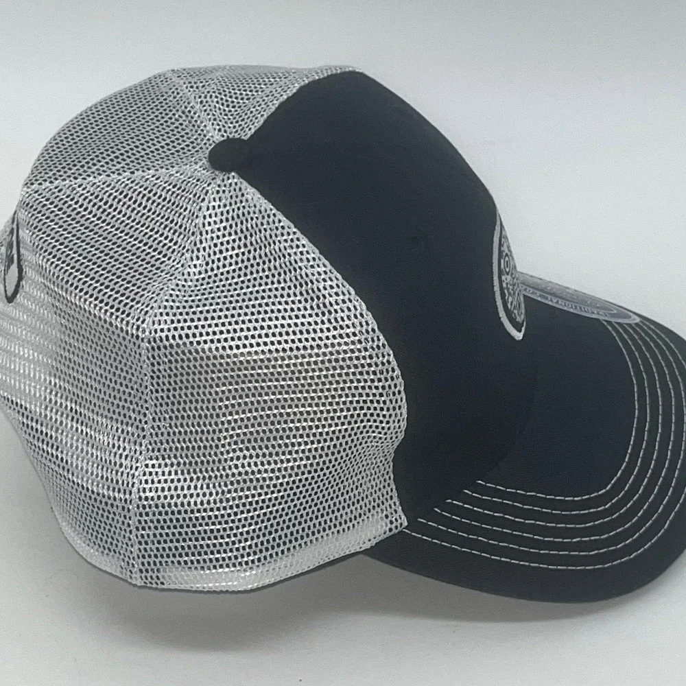 Mens Ahead Headgear Flowcode QR Code‎ Trucker Hat Black SnapBack